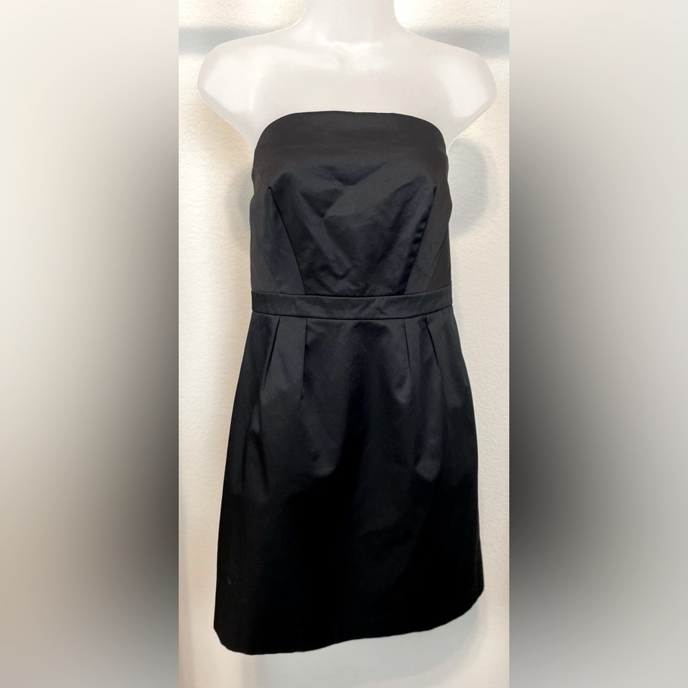 Target Women’s Strapless Mini Dress Size 8 Black Cotton Fitted Cocktail Party - Picture 4 of 17